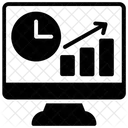 Online Grafik Geschaftswachstum Geschaftserfolg Symbol