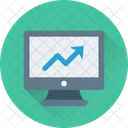 Online Diagramm Monitor Symbol