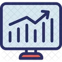 Online Diagramm Online Infografiken Balkendiagramm Symbol