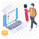 Online Invoice  Icon