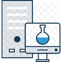 Online Lab Experiment Lab Online Analytics Icon