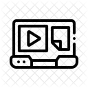 Online Learning Video Player Document Icon