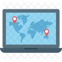 Online Map Online Navigation Location Finder Icon