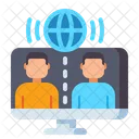 Online Meeting Video Call Meeting Icon