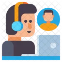 Online Meeting Video Call Meeting Icon