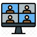 Online Meeting  Icon