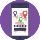 Online Map Navigation Icon