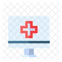 Online Pharmacy Computer Drug Icon