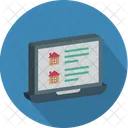 Online Property Laptop Home Icon