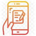 Schreiben Bleistift Smartphone Symbol