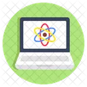 Online Science Electron Proton Icon