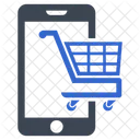 Mobile Online Shopping Icon