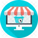 Online Shopping Shop Open Icon