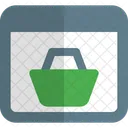 Online Shopping Basket  Icon