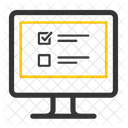 オンライン調査、アンケート、調査 アイコン