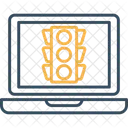 Online Traffic Signal Drive Signal Icon