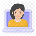 Web User Online User Video Call Icon