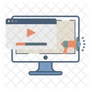 Online Video Werbung Symbol