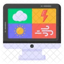 Online Weather Forecast  Icon