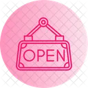 Open Neon Signs Unlocked Icon