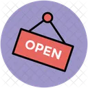 Open Signboard Information Icon