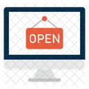 Open Board Sign Icon