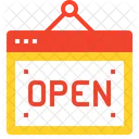 Open Notice Sign Icon