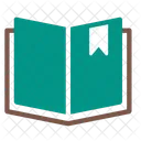 Open Book Bookmark Icon