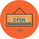 Open Sign Board Icon