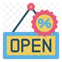 Open Sale Shop Icon