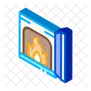 Open Fire Stove Icon