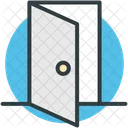 Opened Door House Icon