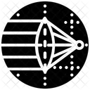 Optics Focal Length Focus Point Icon