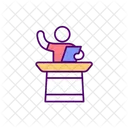 Presentation Speaking Person Icon