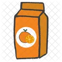 Orange Juice Packaged Icon