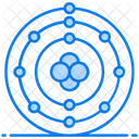 Orbitales Atomicos Simbolo Cientifico Atomo Icono