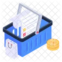 Shopping Cart Order Checkout Shopping Bucket Icon