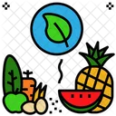 Organic Food Vegetarian Icon