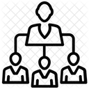 Company Structure Workflow Hierarchy Icon