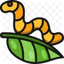 Oruga Gusano Insecto Icono