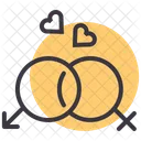 Paar Liebhaber Romantik Symbol