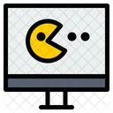 Pacman Spiel Monitor Symbol