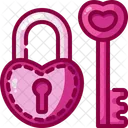 Padlock Valentines Day Marriage Icon