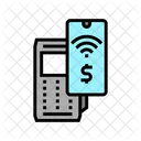 Pago Por Telefono Inteligente Telefono Inteligente Sin Contacto Icono