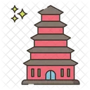 Pagoda Temple Building Icon