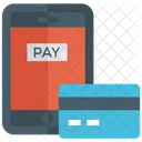 Paiement En Ligne Paiement Mobile Paiement Internet Icône