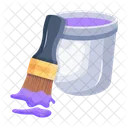 Trendy 2 D Icon Design Of Paintbrush Symbol