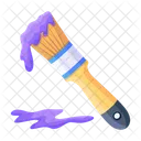 Trendy 2 D Icon Design Of Paintbrush Symbol