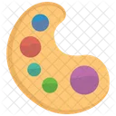 Painter Palette Doodle Paint Board Pallete Icon