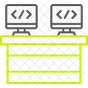 Pair Computer Web Development Symbol